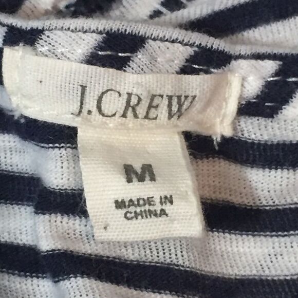 J. CREW SEQUINED NAVY STRIPED TANK TOP - Picture 6 of 7